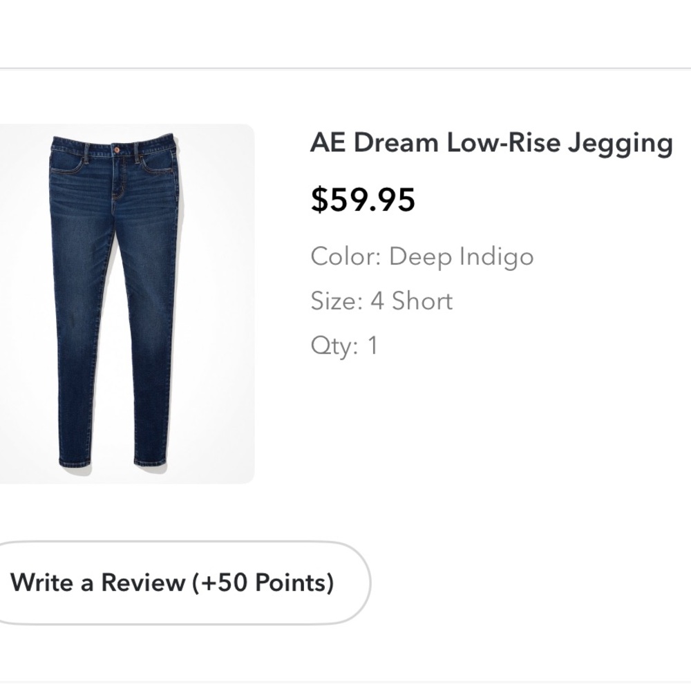 American Eagle Low Rise Jegging, 4 short - Picture 8 of 8